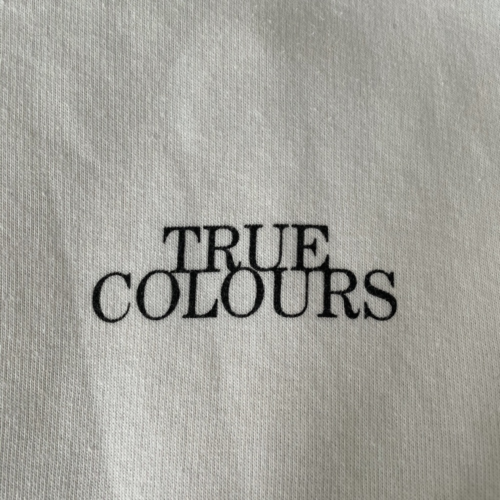 Urban Outfitters White Hoodie Size S  - True Colors silk motif - Picture 4 of 5